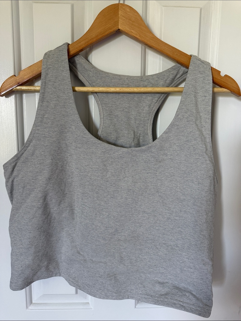Pact On the Go-To Crop Tank - Heather Grey XXL